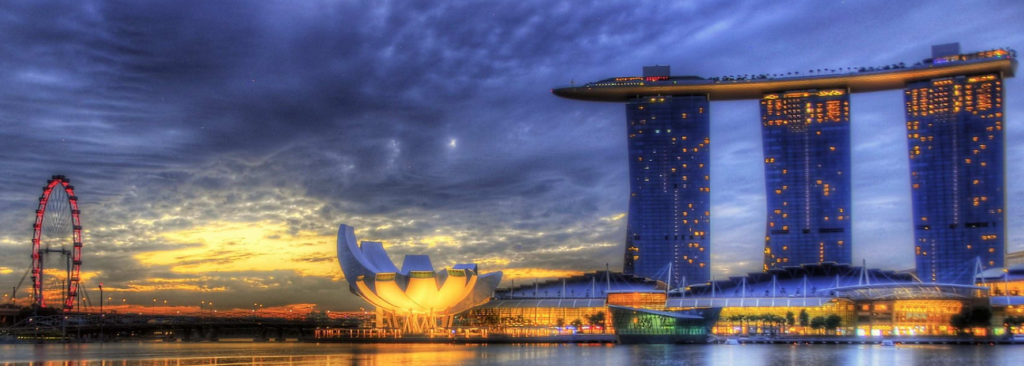 新加坡域名和新加坡的城市风景