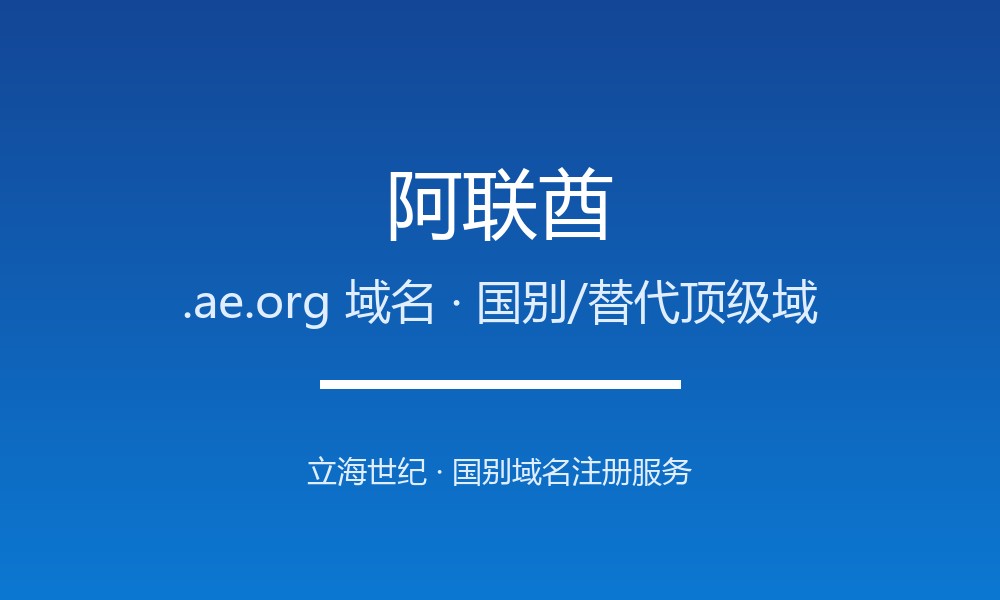 阿联酋.ae.org域名注册指南：中东非营利与品牌后缀