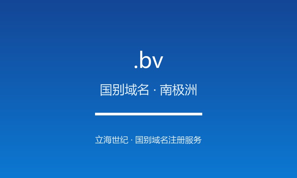 .bv 域名怎么样？布韦岛的线上名片
