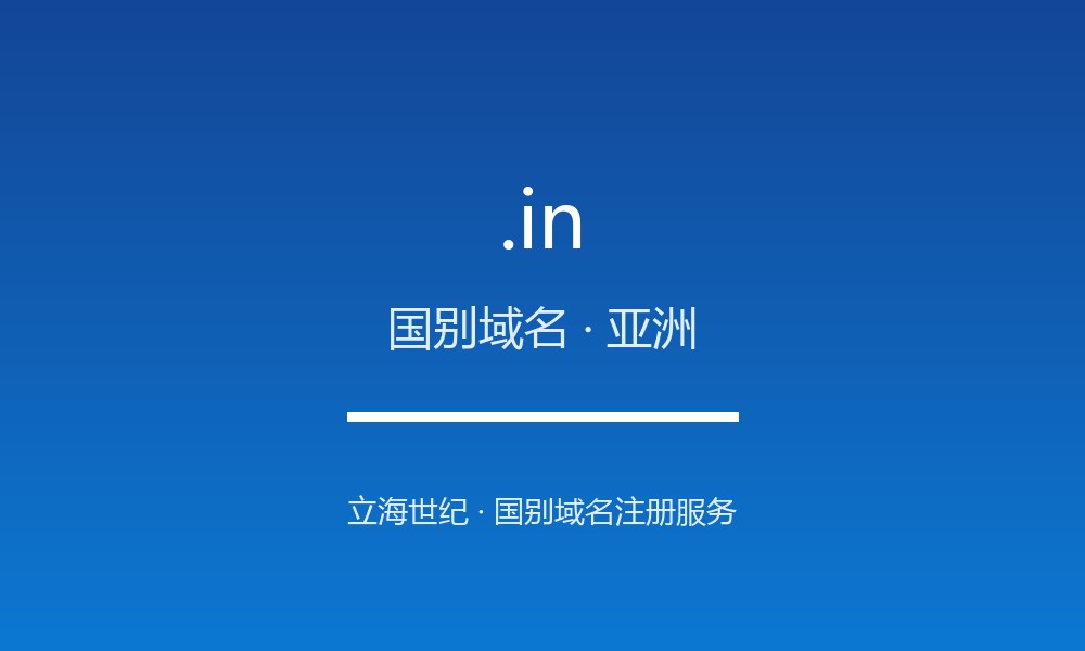 .in 后缀详解：南亚最大经济体的国别后缀